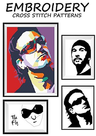 Read online U2 Features Bono The Edge original artwork poster rock music band group Needlework cross-stitching pattern embroidery art Easy to make gift for him Black & white monochrome handmade counted pattern - Kateryna Pavlyuk | PDF