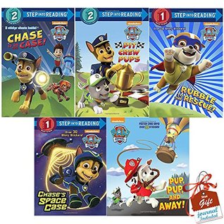 Download Paw Patrol Rescue Stories 5 Books Plus 20 Stickers Collection Bundle with Gift Journal (Chase Is on the Case!, Pup, Pup, and Away!, Pit Crew Pups, Rubble to the Rescue!, Chase's Space Case) - Kristen L. Depken file in PDF